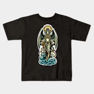 Listitia Goddess of Justice Kids T-Shirt